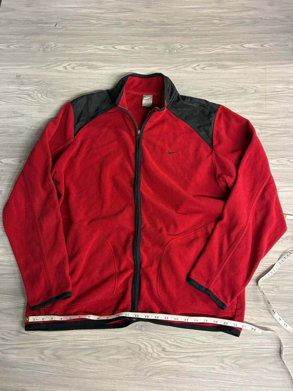 Nike Sportswear Thermal Tech Fleece Mock Neck Zip Up Red Mens Size XL